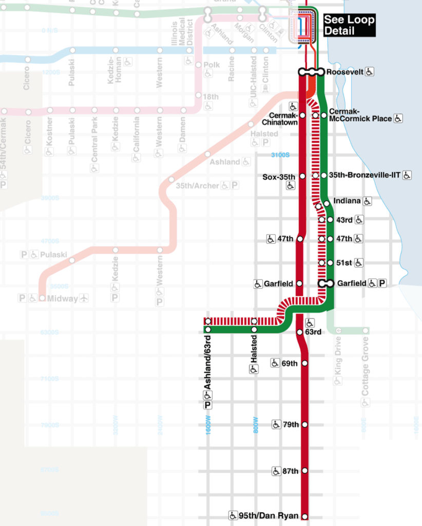 Chicago Cta Red Line Map Chicago Cta Red Line Map