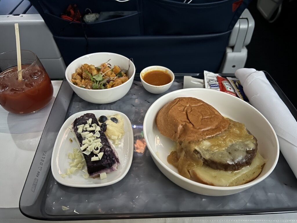 delta airlines economy class food