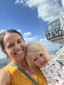 Mother and child on the London Eye
