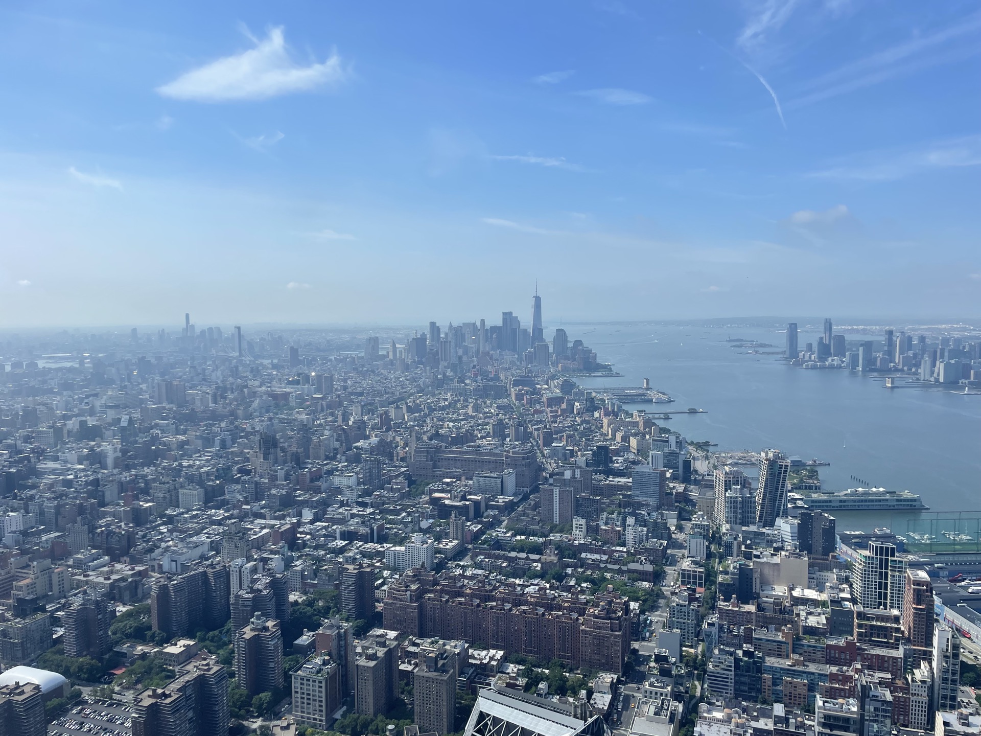 A view of downtown New York from Edge