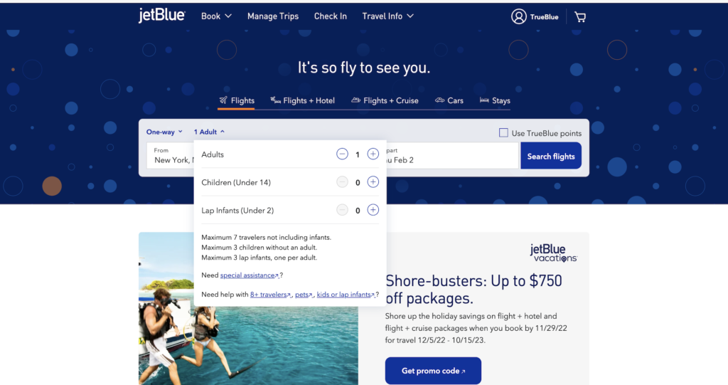 Flying JetBlue With A Baby or Toddler