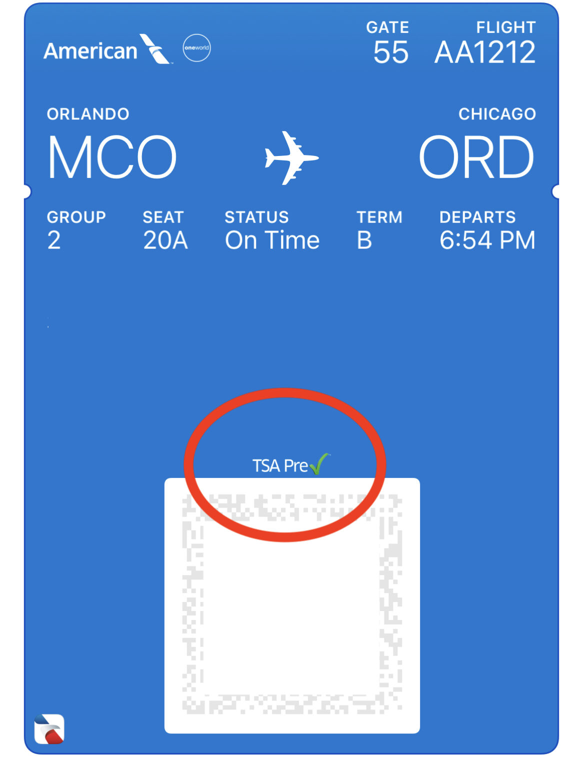 tsaprecheckexampleboardingpass Lattes and Runways