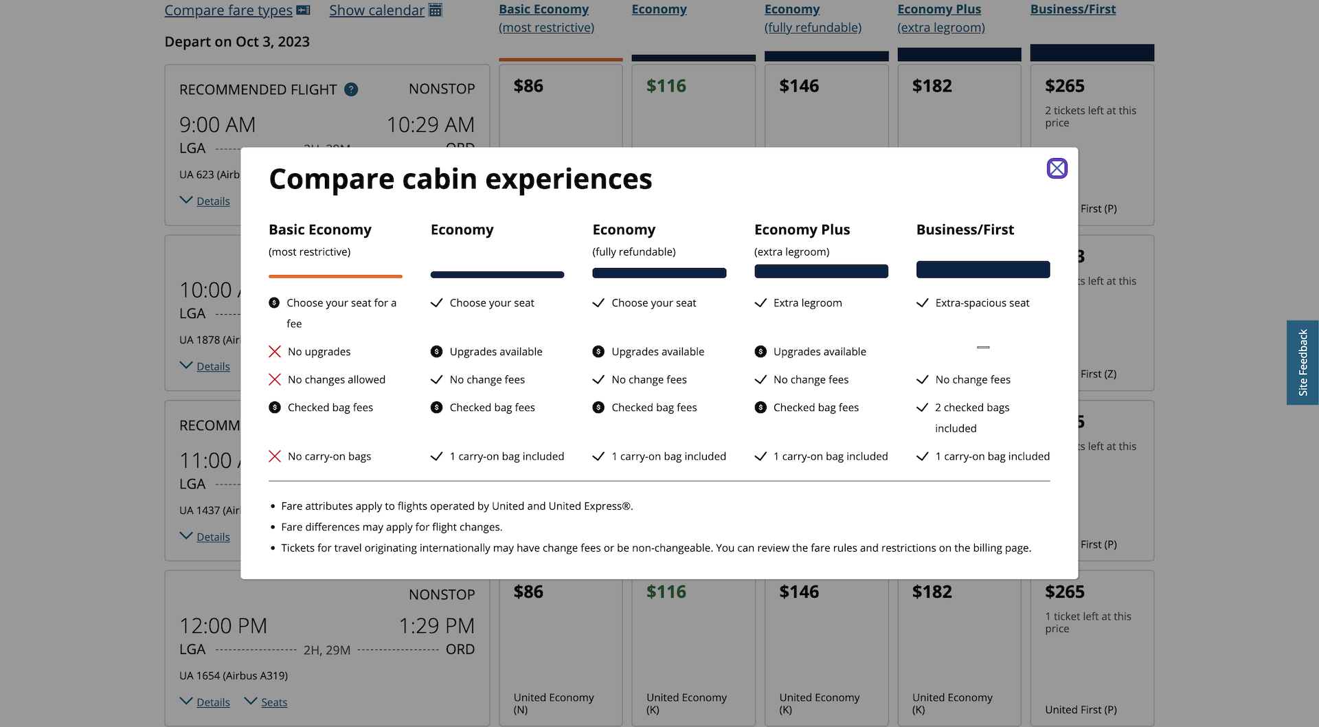 United basic discount economy carry on