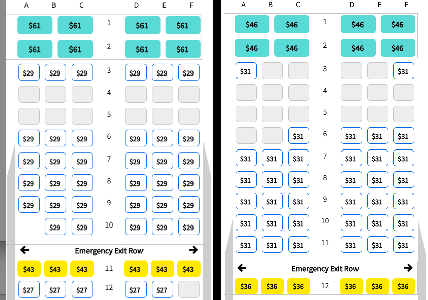 Spirit Airlines Airbus A320 Seating Chart – Two Birds Home