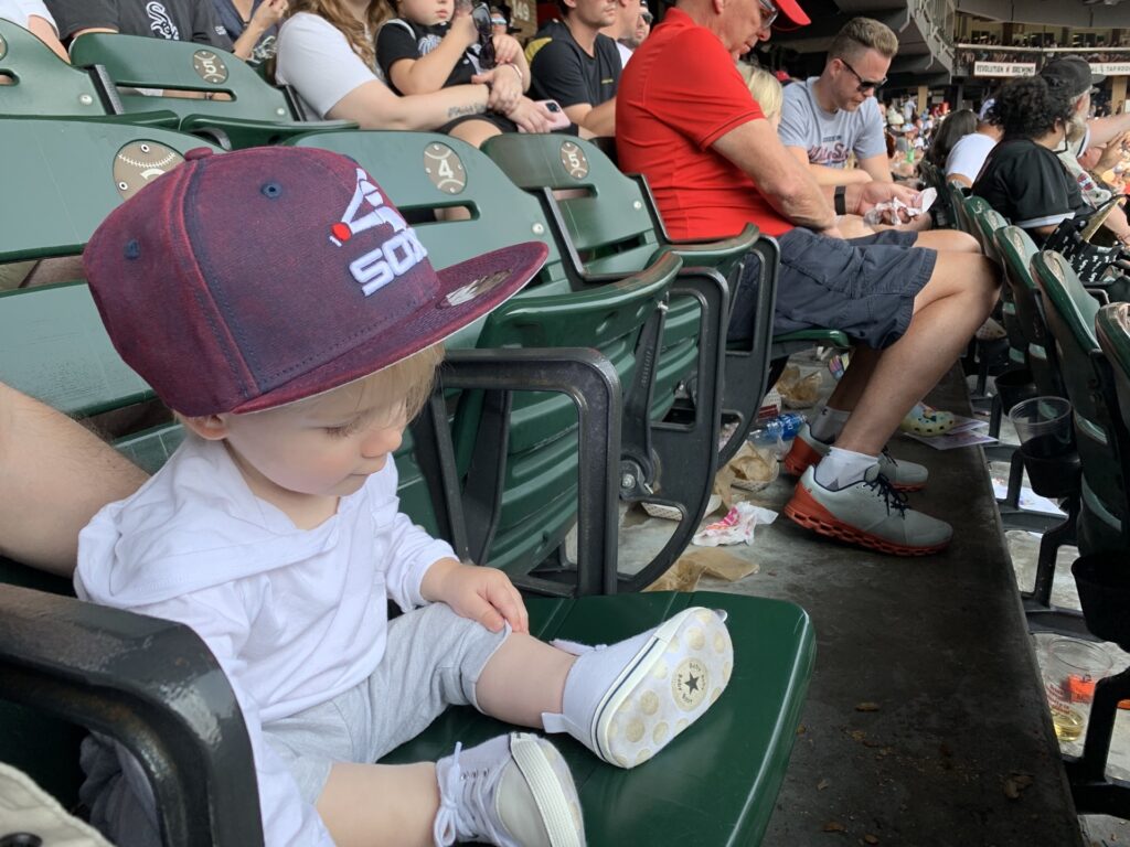 A parent's guide to a Chicago White Sox game with a baby