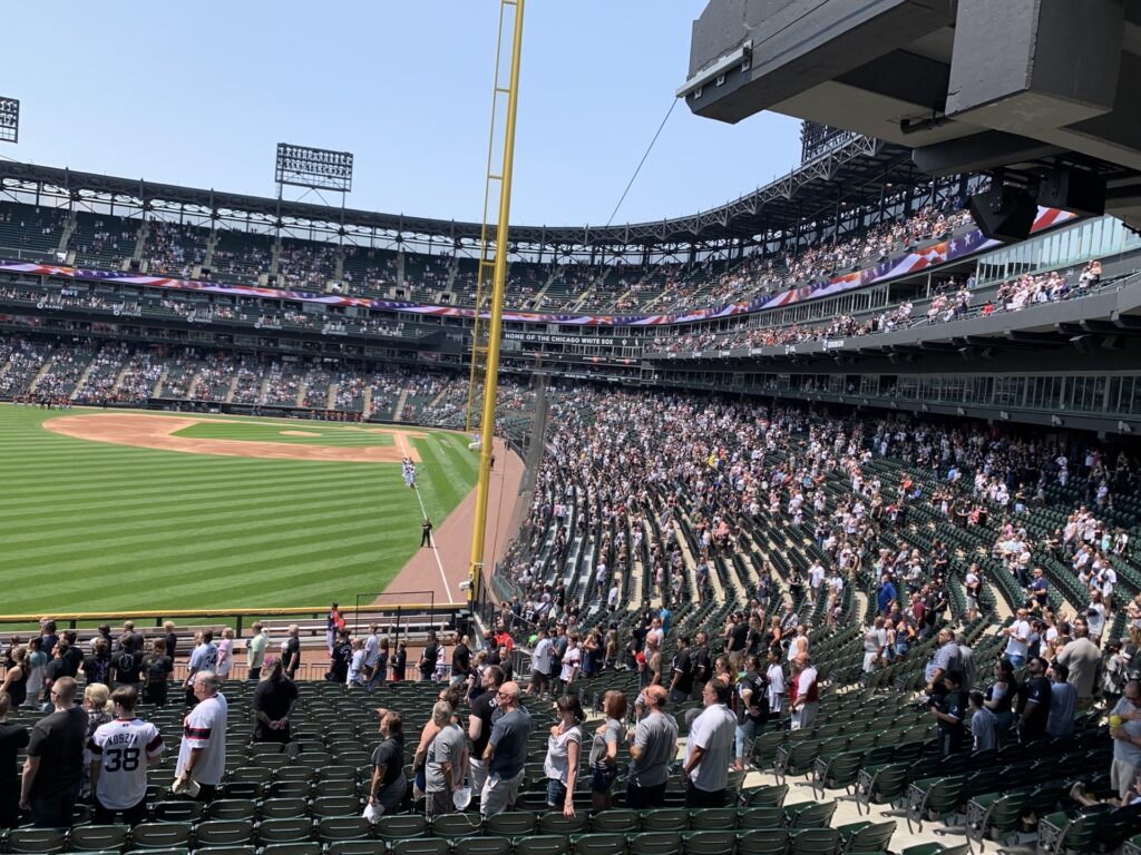 Top Down View Of Guaranteed Rate Field In Chicago, Illinois Free