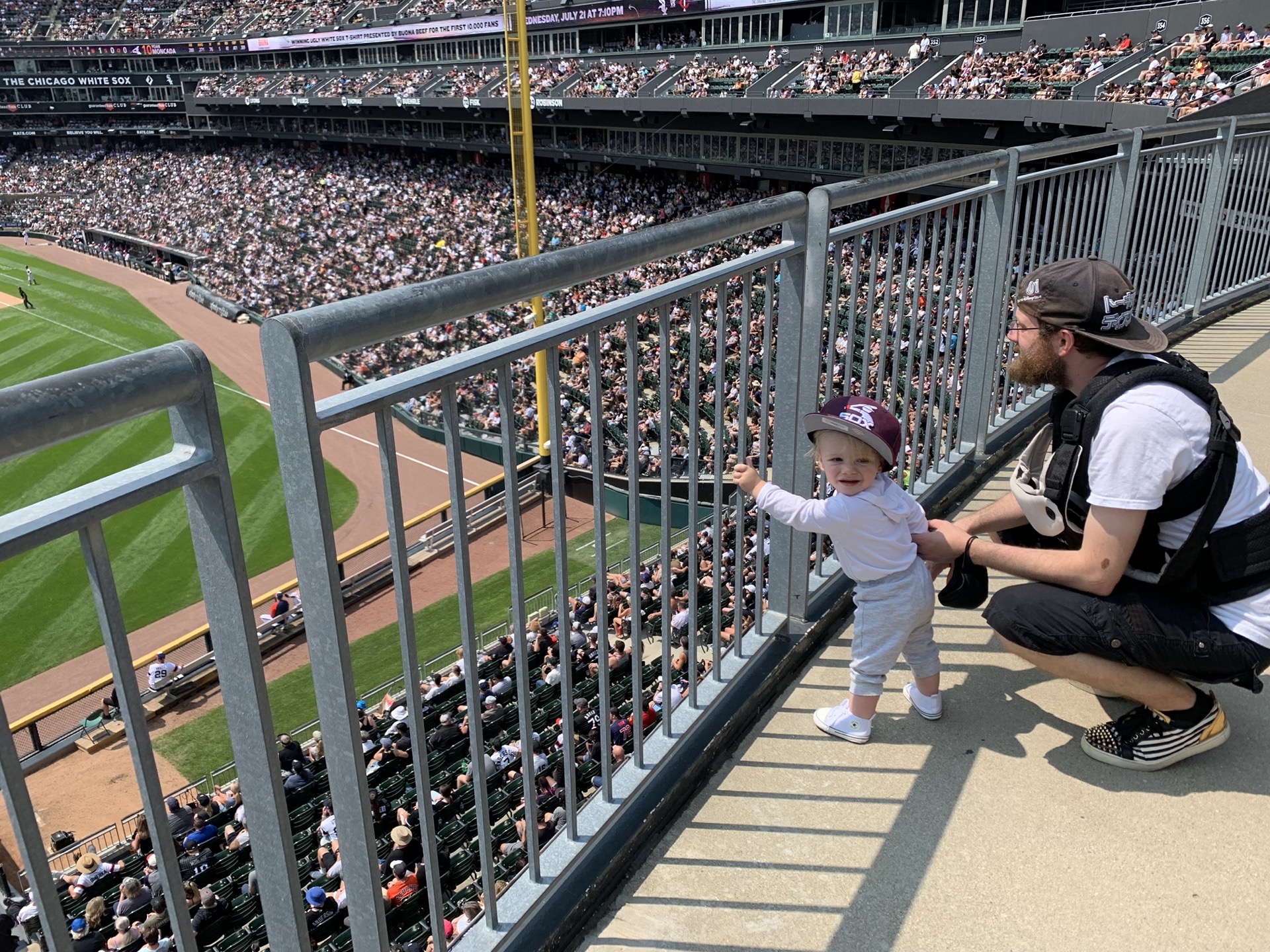 A parent's guide to a Chicago White Sox game with a baby