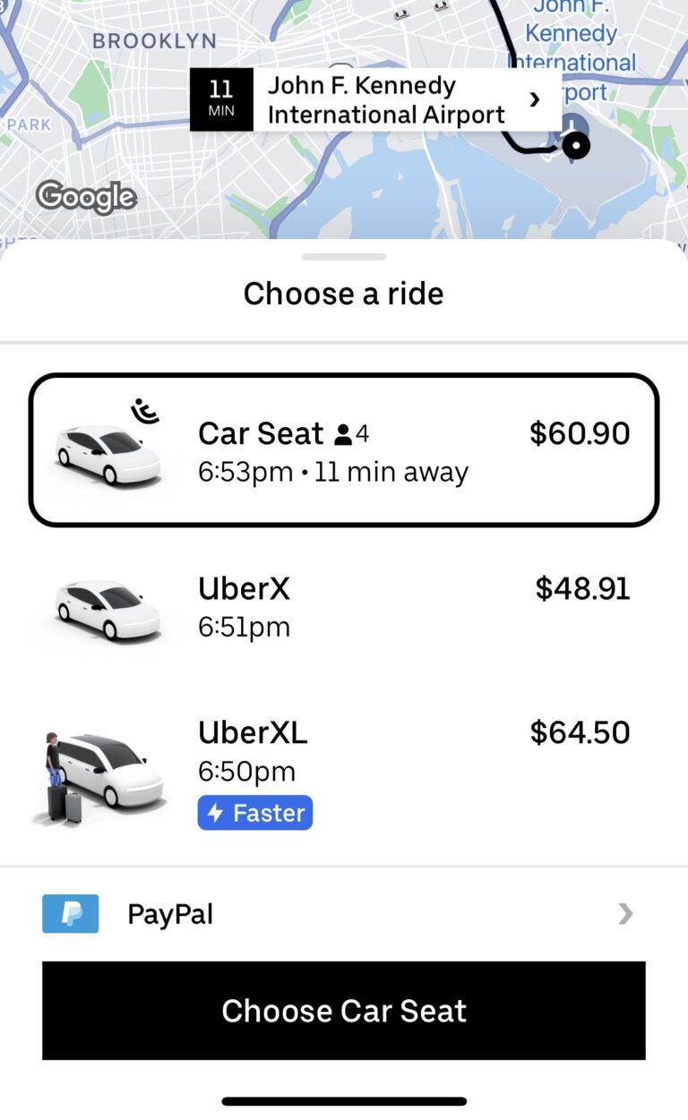 Review of Kidmoto (Driver With Car Seat) Service Lattes & Runways