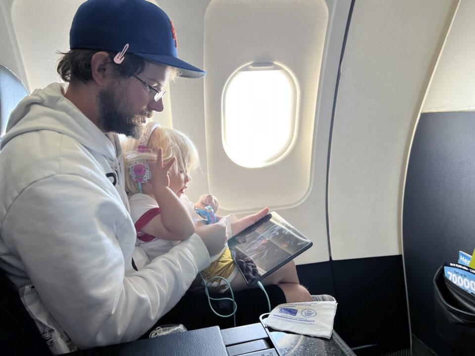 united travel with baby