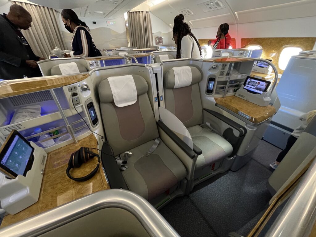 Emirates Business Class A380