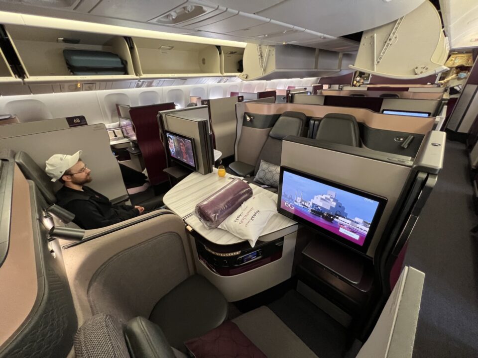 Qatar Airways Qsuite Review — 777 from DOH to JFK