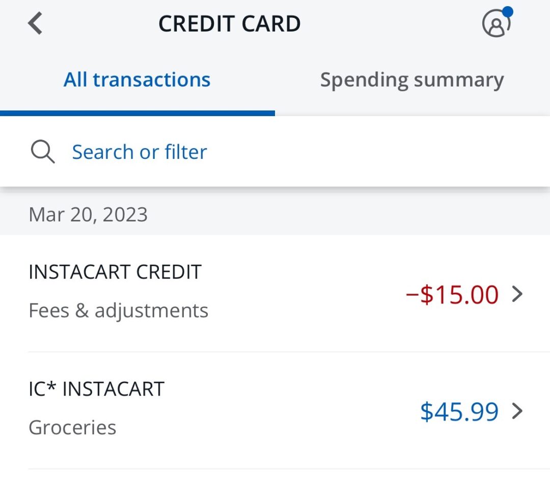 Using the Chase Sapphire Reserve Instacart Benefits