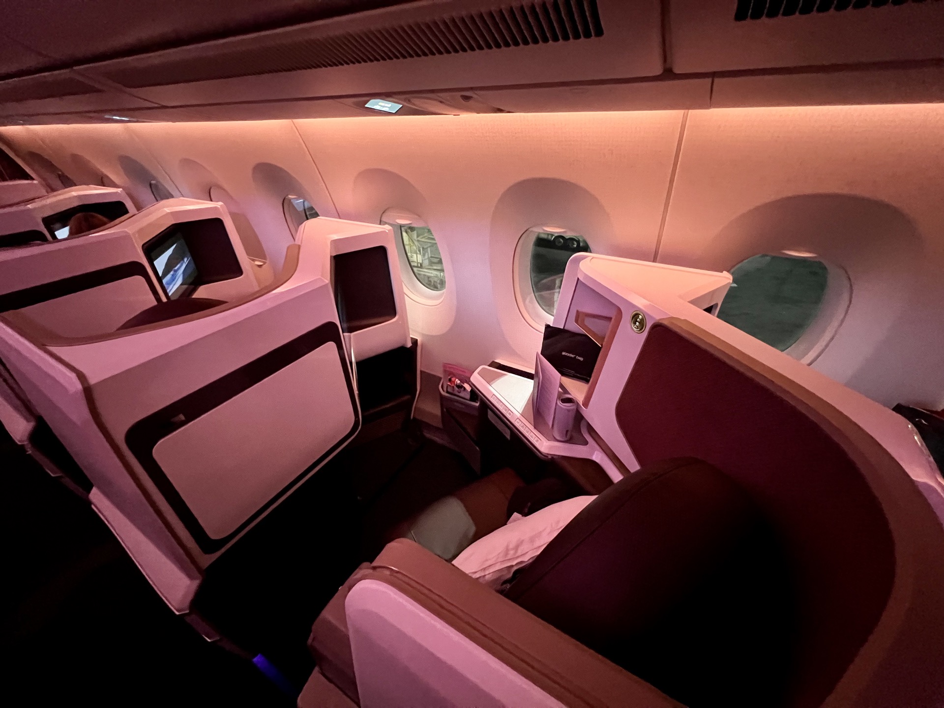 virgin atlantic plane interior