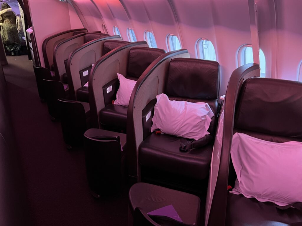 virgin upper class virtual tour