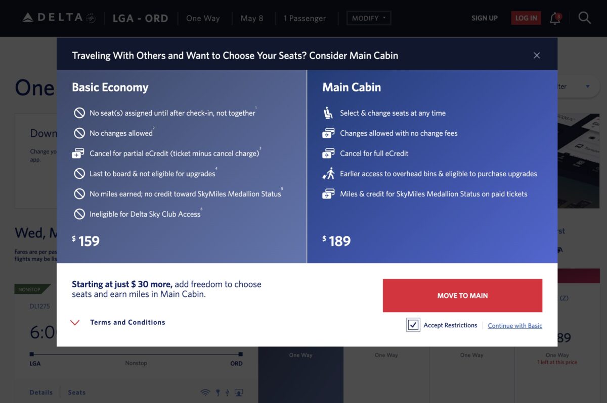 Delta Basic Economy Explained