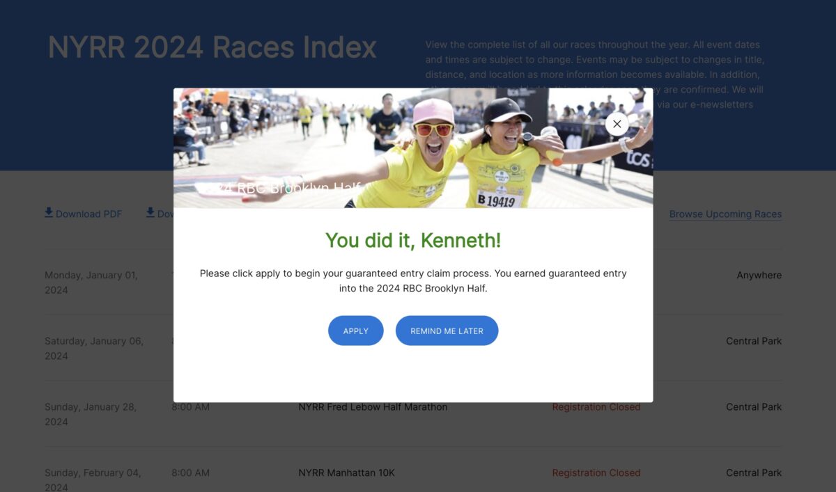 Tips for Completing the NYRR Virtual 6 (Brooklyn Half Entry) [2024]